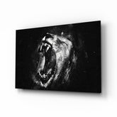 Lion Glass Wall Art.